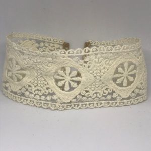 Adjustable Lace Crochet Choker Necklace